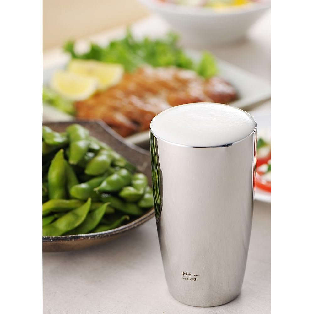 Yoshikawa Made in Japan Tumbler Stainless Steel Double Structure Silver 370ml 2pcs Shiniya Syndicate YJ1193