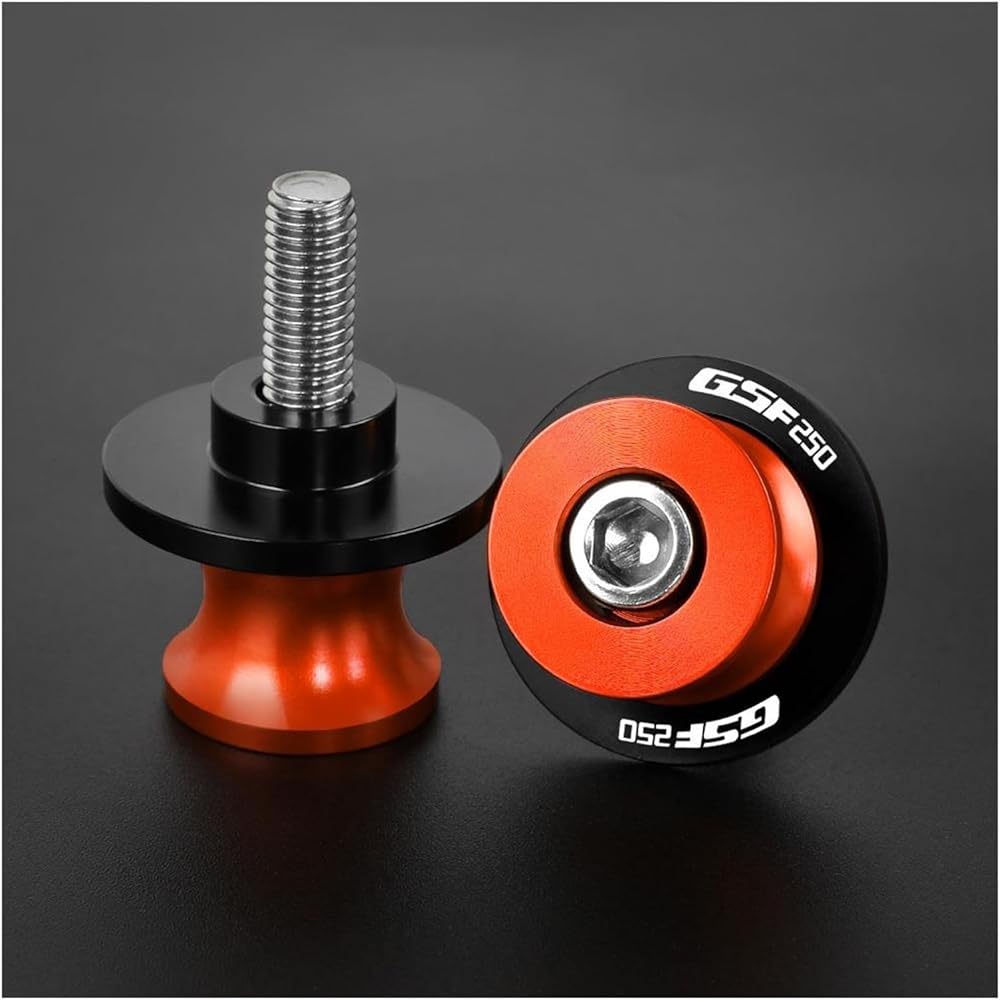 Motorcycle Swingarm Spool Slider FOR GSF250 GSF250 All Year 8mm Motorcycle Accessories CNC Aluminum Swingarm Spool Slider Rear Stand Screw (Color: B 8MM)