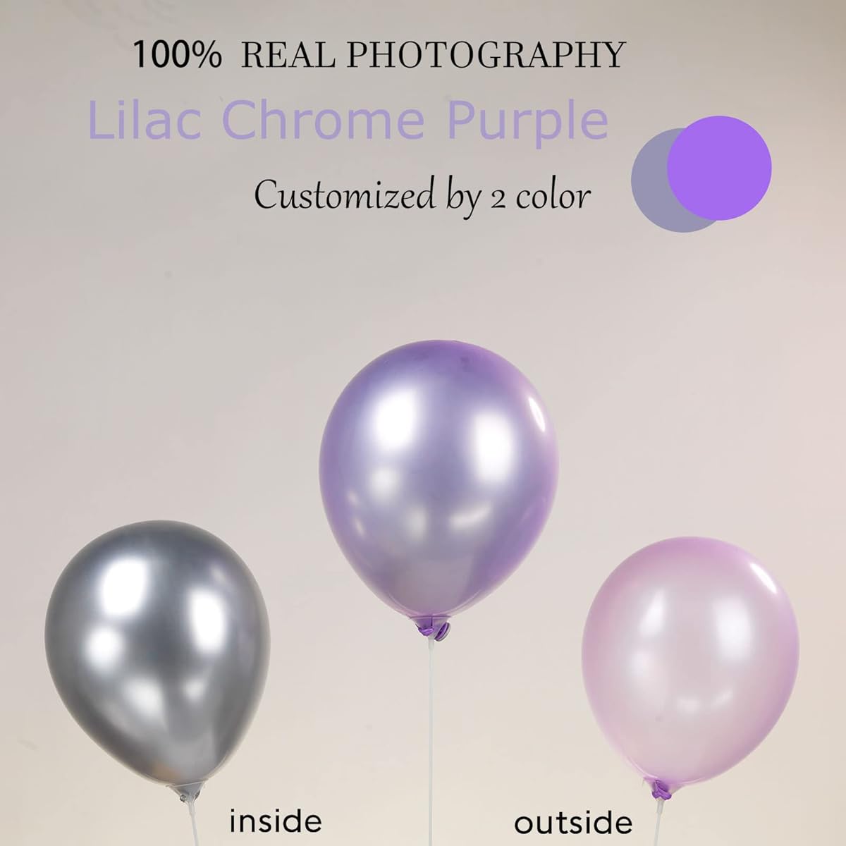Pearly light purple.