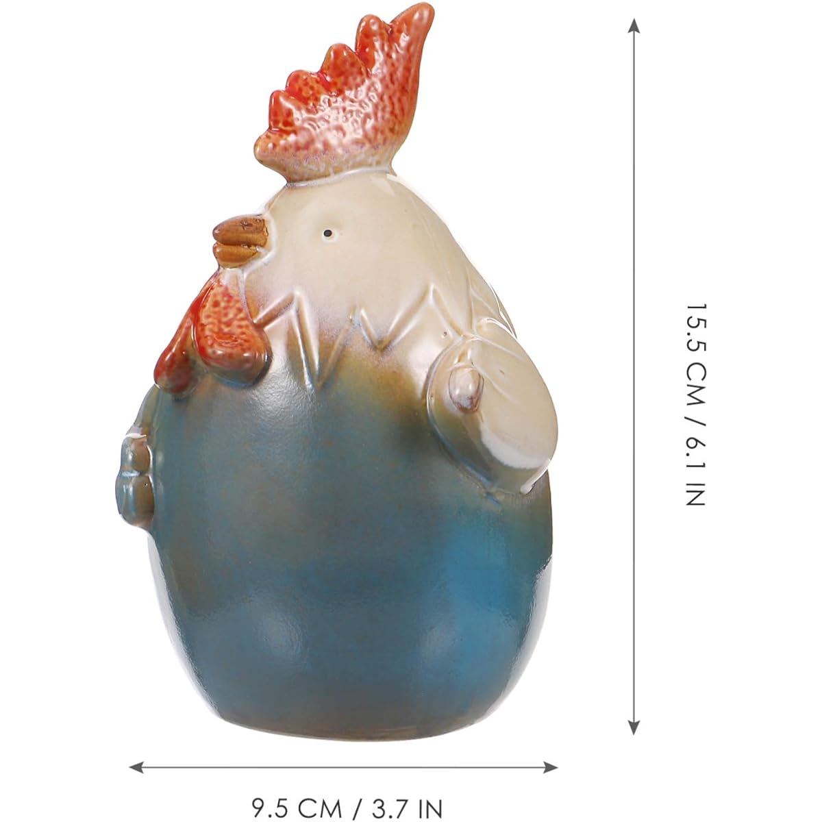 EXCEART Piggy Bank Chicken Shaped Piggy Bank Ceramic Chick Money Box Decor Modern Sculpture Creative Animal Piggy Bank Gift for Kids Farmhouse Thanksgiving Fall Party Decoration