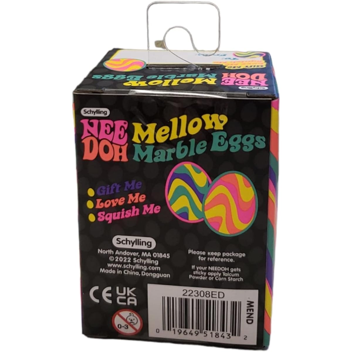 Needoh Mellow Marble Egg Stress Ball Oden Random Color