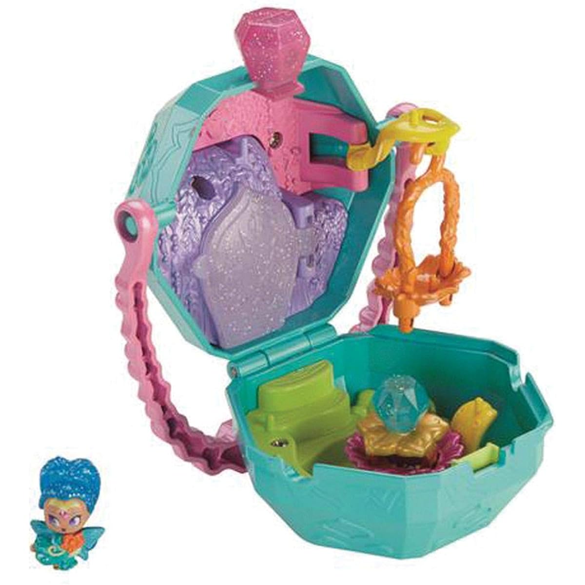 Fisher-Price Nickelodeon Shimmer & Shine Teenie Genies Rainbow The Lamai On-the-Go Playset