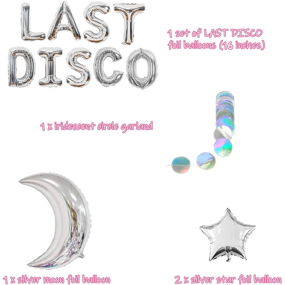 78 Pack Last Disco Bachelorette Party Kit