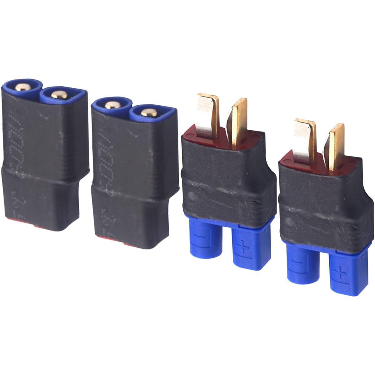 Mirthobby EC3 Plug to T Plug Deans Style Male Female Connector Adapter for RC FPV Battery Charging ESC 2 Pairs