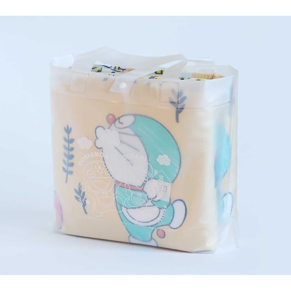 Asahi Koyo Doraemon Leisure Sheet for 4 to 5 people, Beige, Approximately 180cm long x 180cm wide (approximately 2 tatami mats), 3-layer structure, Handbag included