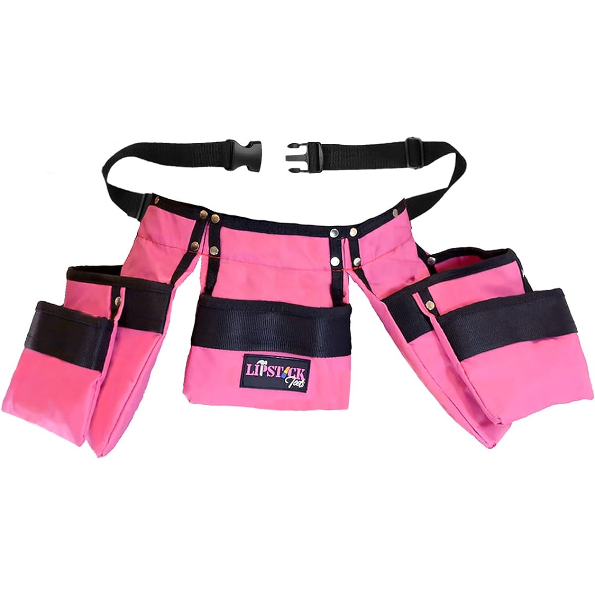 Pink Tool Belt for Women. Keep your gardening and home improvement tools within reach. Ladies Stylish Belt w/Pouches Carry your supplies w/You. Use it for leisure or take it to work. Kids Pink Kids Tool Belt for Girls- Lipstick tools