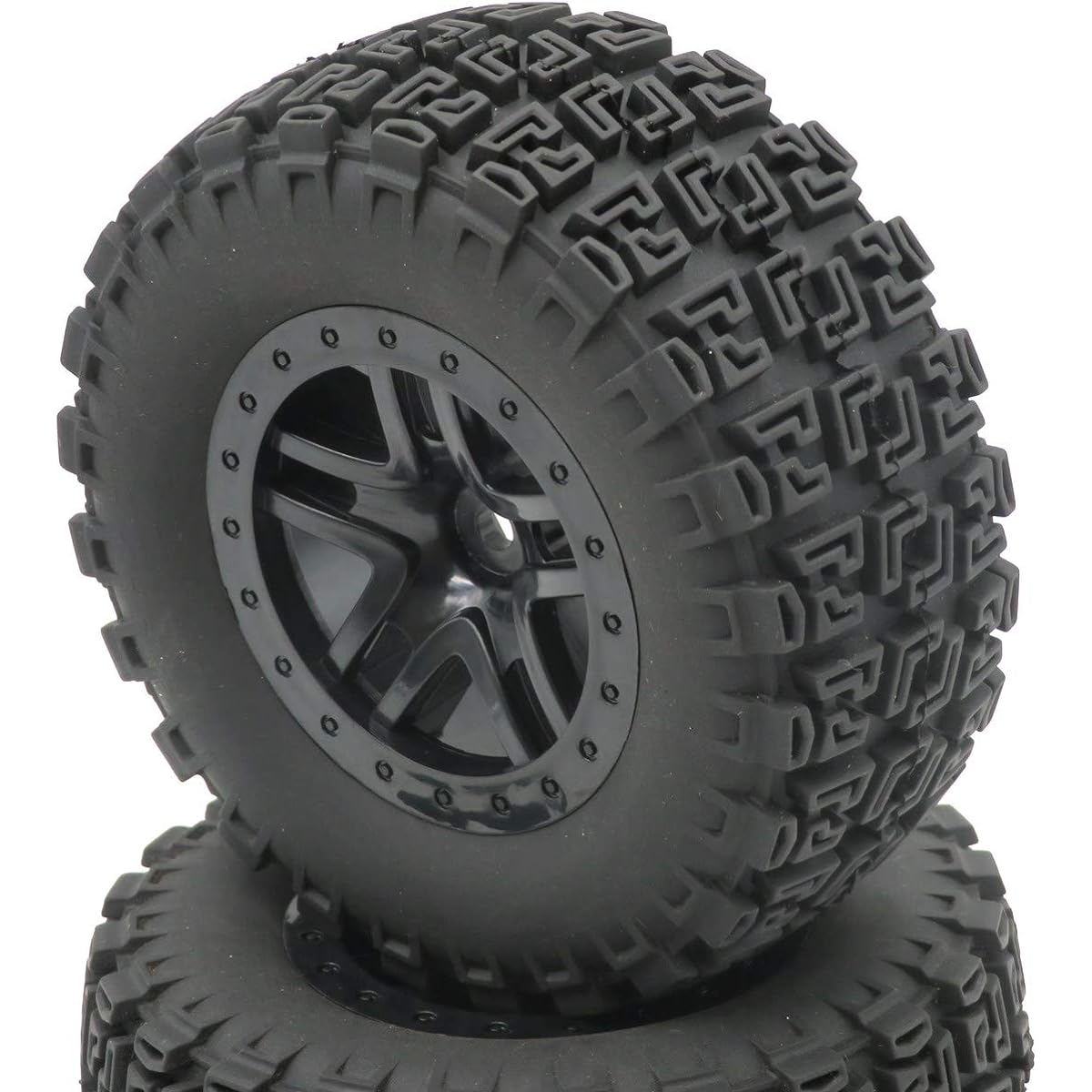 hobbysoul 4pcs RC 2.2/3.0inch Short Course SC Off-Road Tire Tyre Tires Tire Hex 12mm for 1/10 Traxxas Slash Pro-Line Car
