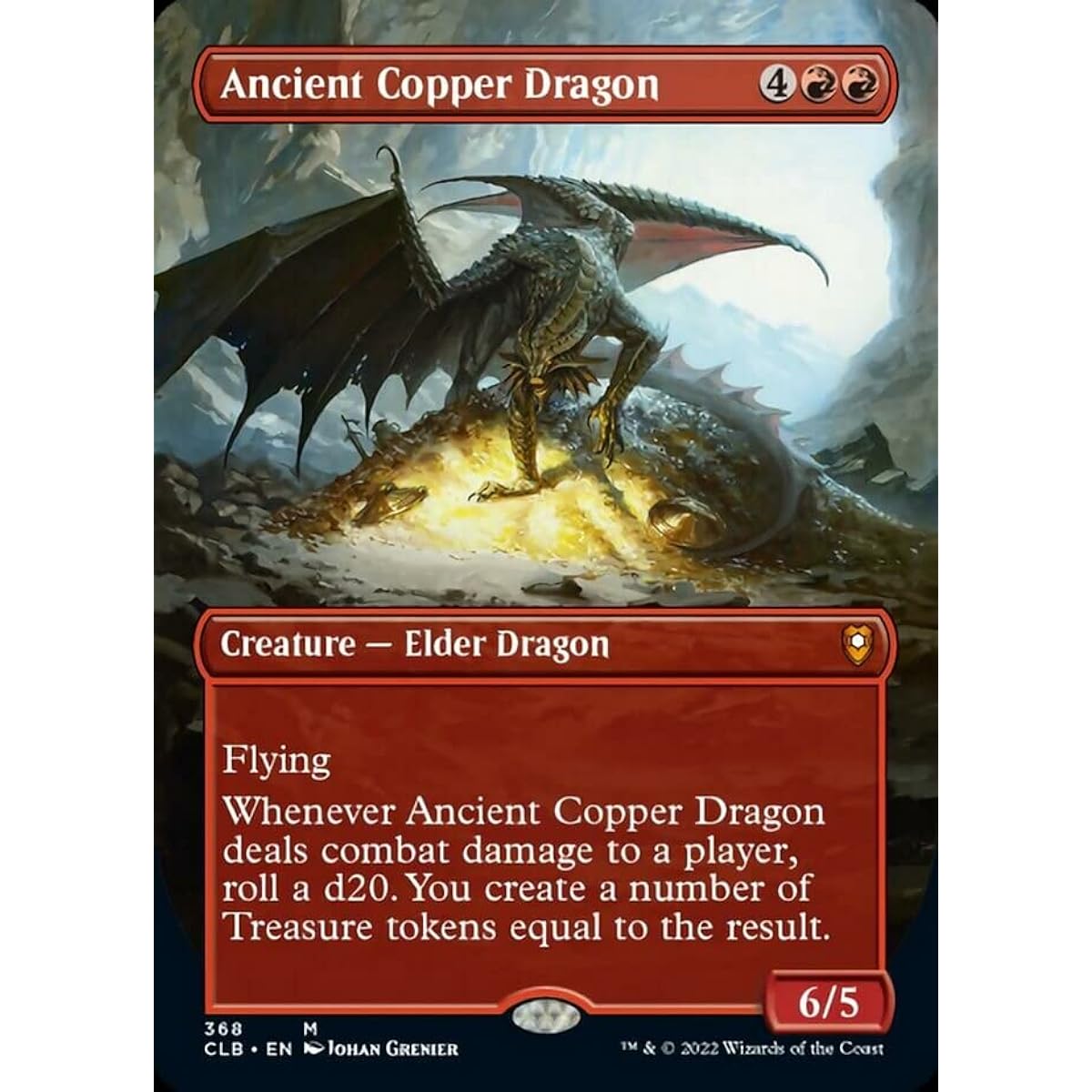 Magic: The Gathering - Ancient Bronze Dragon (368) - Borderless - Battle of Baldur's Gate