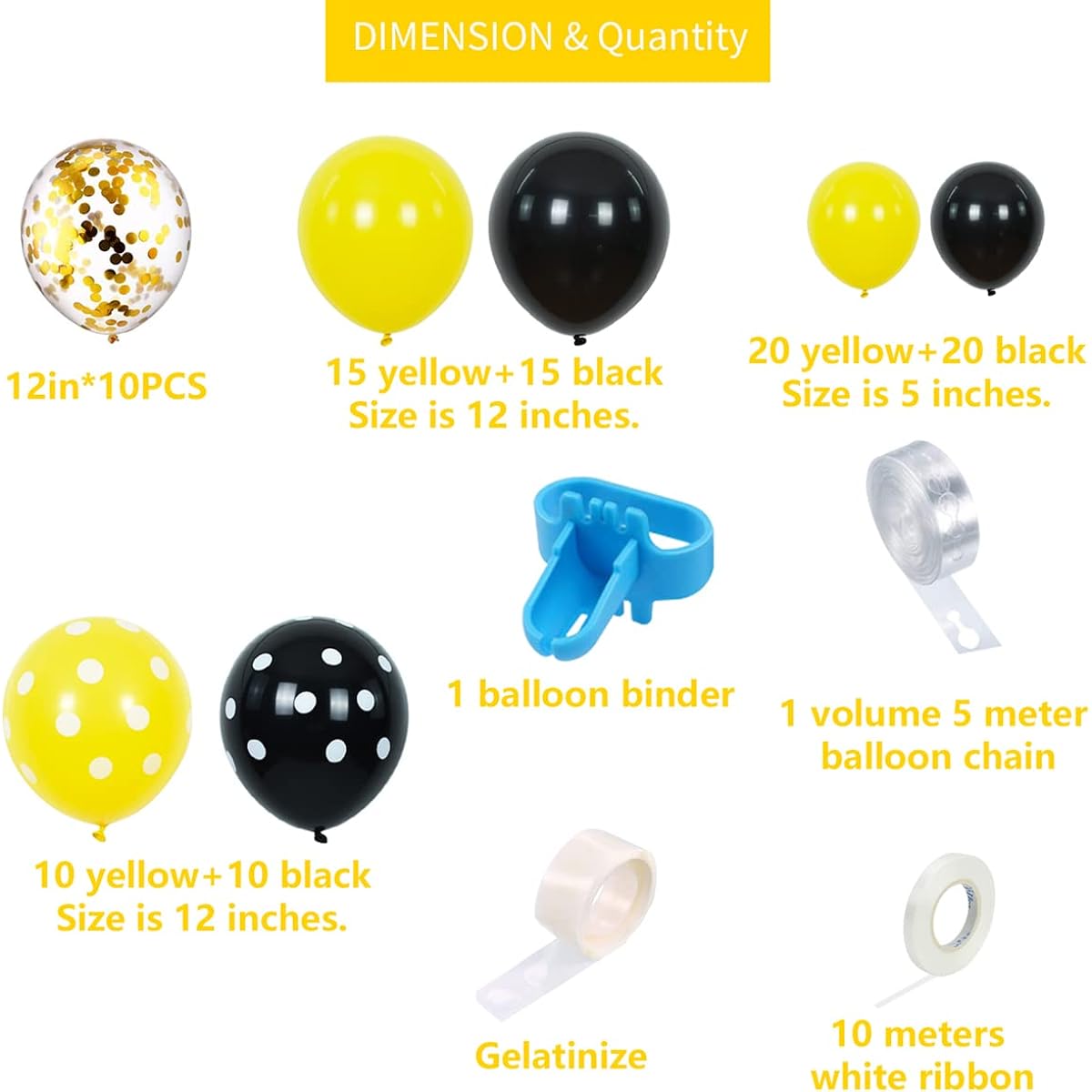 Bee Balloon Garland Balloon Arch for Party Decoration
