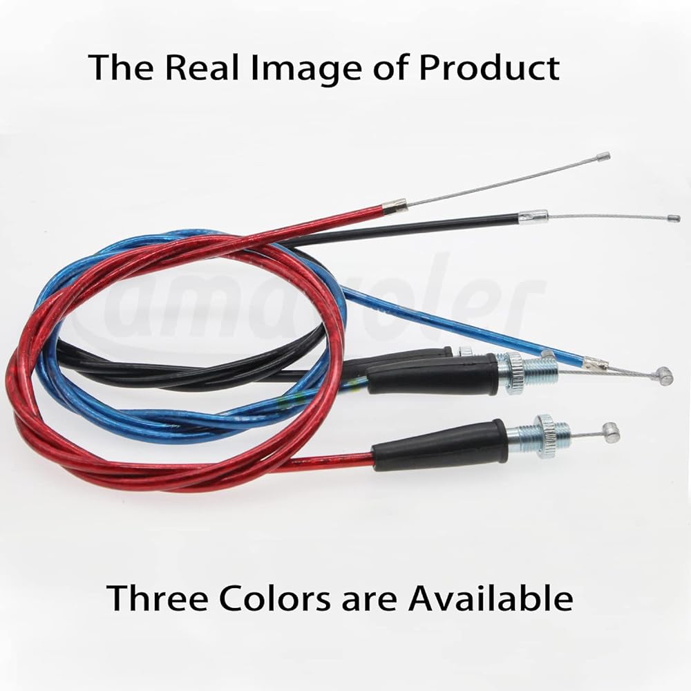 amavoler Throttle Cable 50inch 127cm Universal Fit Coleman CT200U Mini Bike Mini Baja MB165 196cc MB200 200cc Pit Bike Heat Warrior CT200U MBX10 MBX11 MBX12 79cc 79.5cc. (Blue)