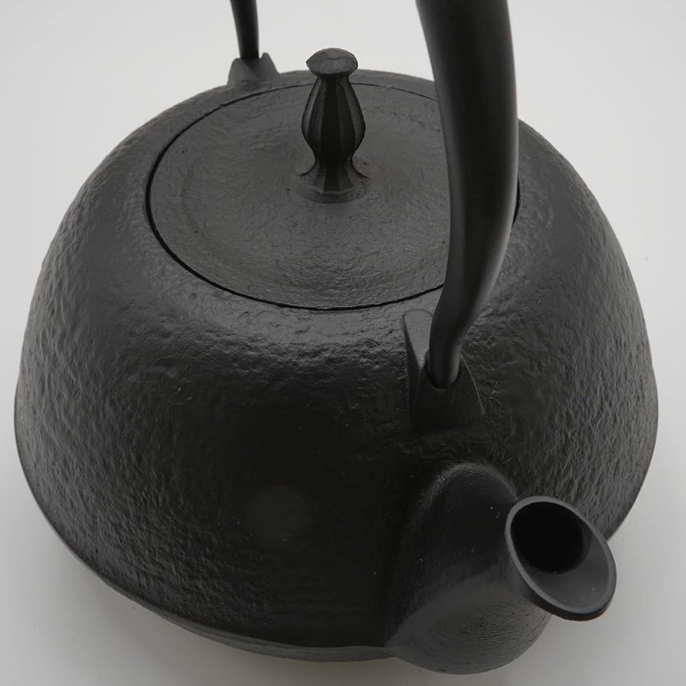 Tonami Shoten Nanbu Iron Kettle Round Nanbu Type Black 1.2ℓ Made in Japan 50096 Outdoor Camping Open Fire OK