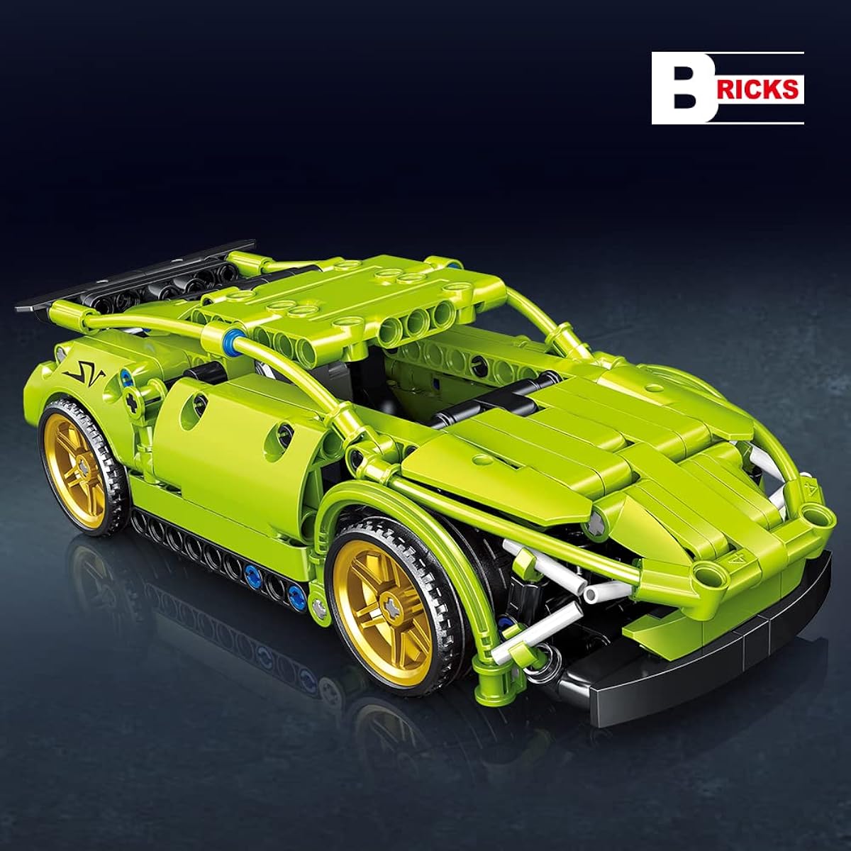 HEGOAI Champion Racing Car Building Set Toys 1:18 Scale Sports Car DIY Toys for Boys 7 8 9 10 11 Car Lovers 248 Pieces