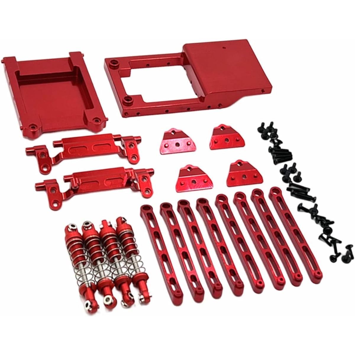Tadill RC Upgrade Parts Accessories Pull Rod Replacement MN78 Hobby Parts Replacement, Red