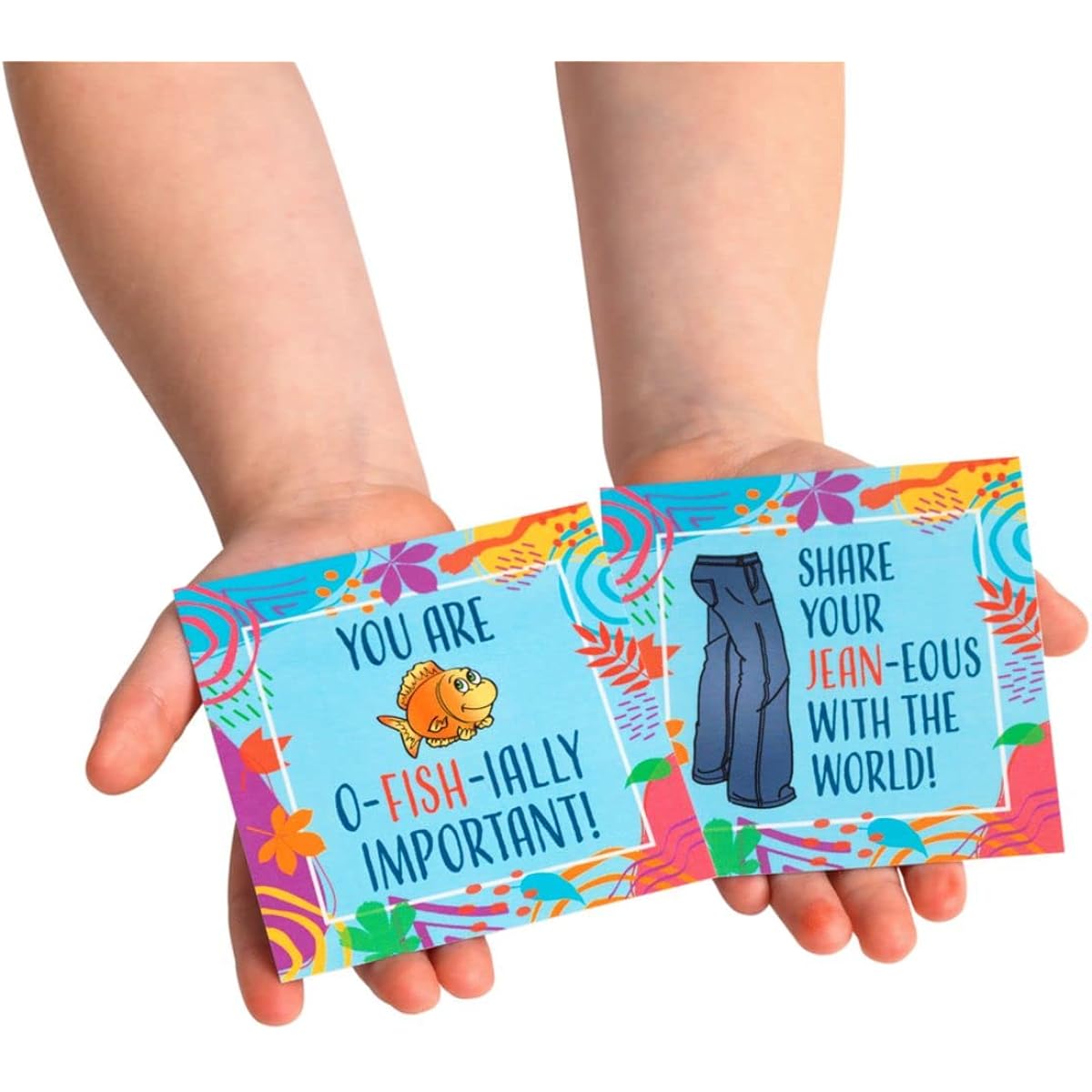 Really Good Stuff Little Enlightenments - Playful Pun Cards - Set of 40 - Boxed Card Set - The Gift of Positivity and Inspiration - Social Emotional Learning - Mental Health
