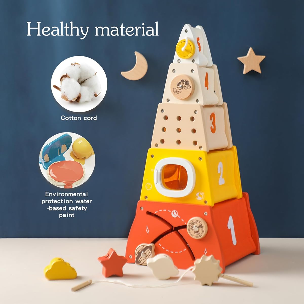 OESSUF Stacking Toy Nesting Box Montessori Toy