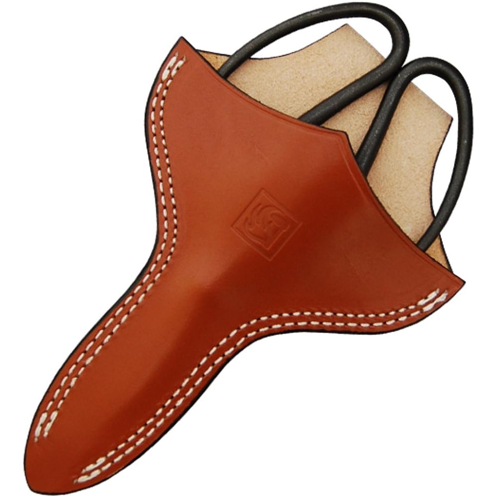 Mikikajiyamura Genuine leather case for garden shears, brown TS134