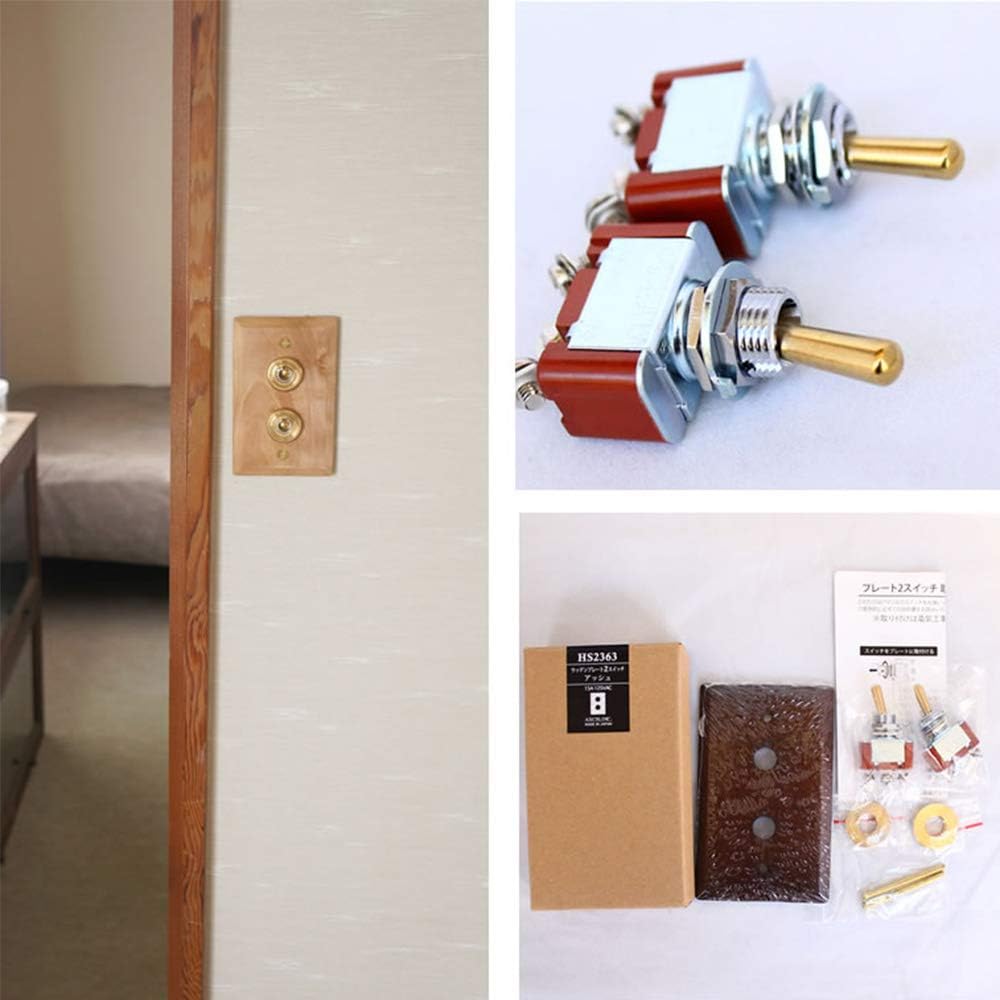 Axis/Homestead+Switch+Wooden Plate 2 Switch Ash+Toggle Switch+HS2363