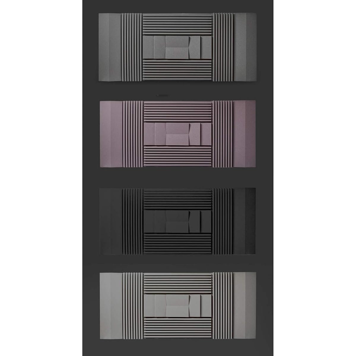 Recording Studio Acoustic Panels, High Density Noise Reduction Sound Absorbing Cotton Home Studio Soundproofing Foam Panels (#3) (#3)