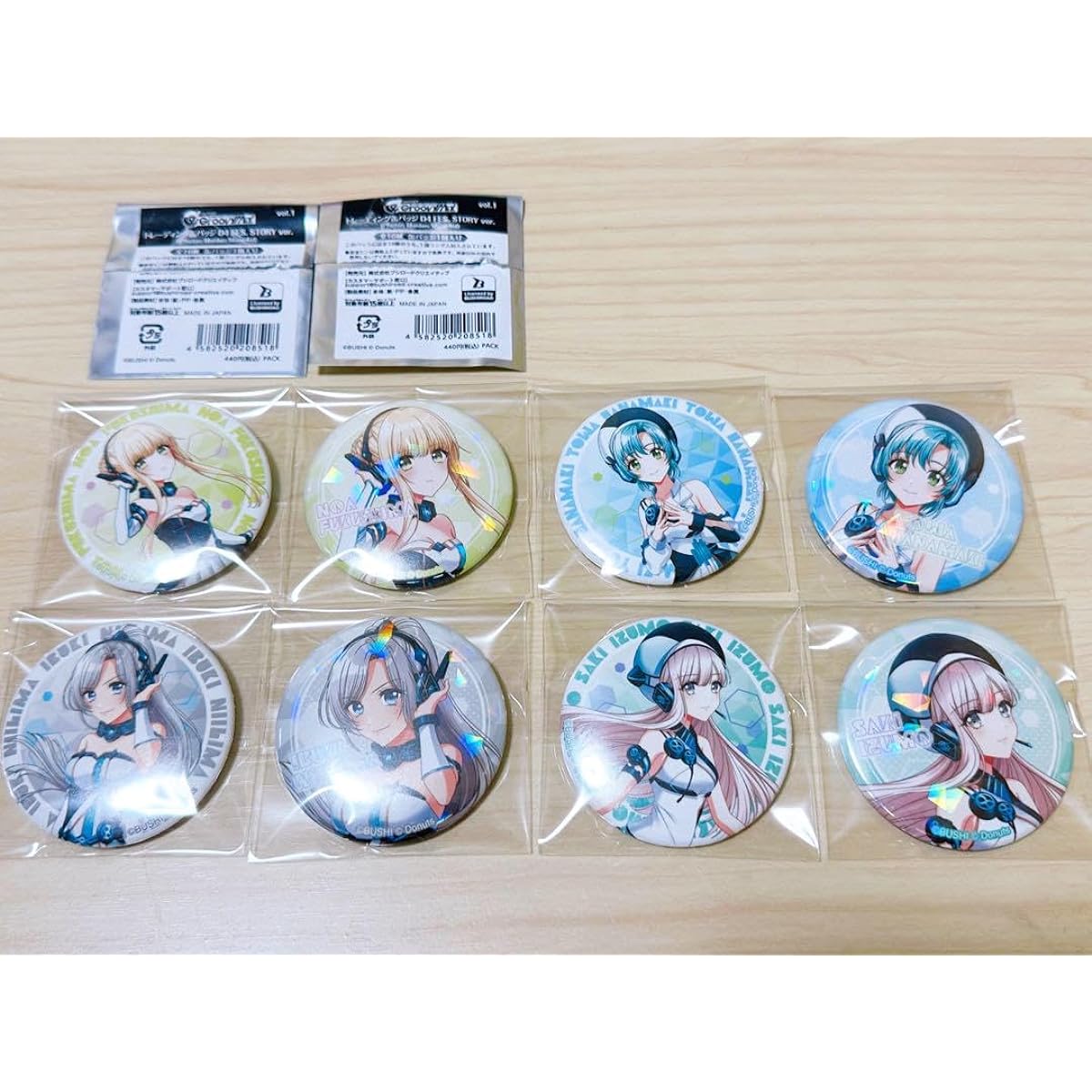 D4DJ Live Goods Izumo Sakihime Niijima Ibuki Hanamaki Otowa Fukushima Noah Can Badge Set
