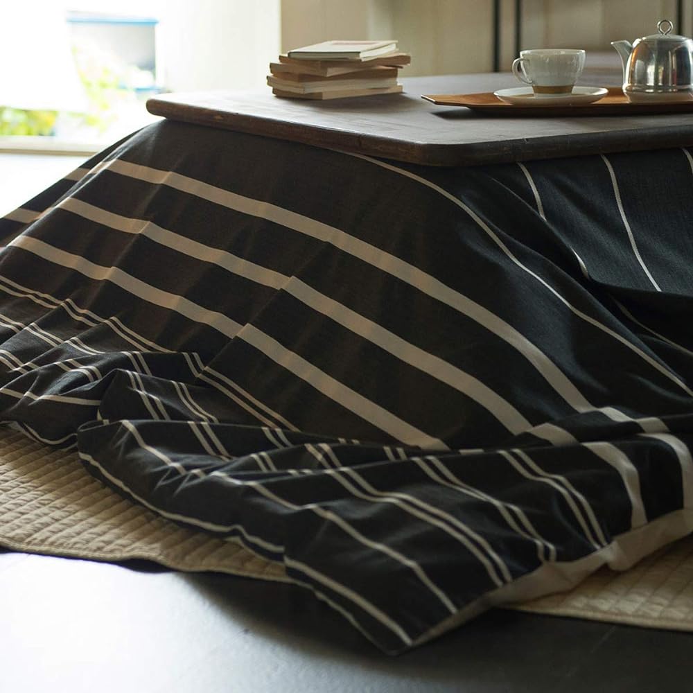 Fab the Home Kotatsu Duvet Cover Charcoal 200x200cm (Square) Zebrano FH182056-181