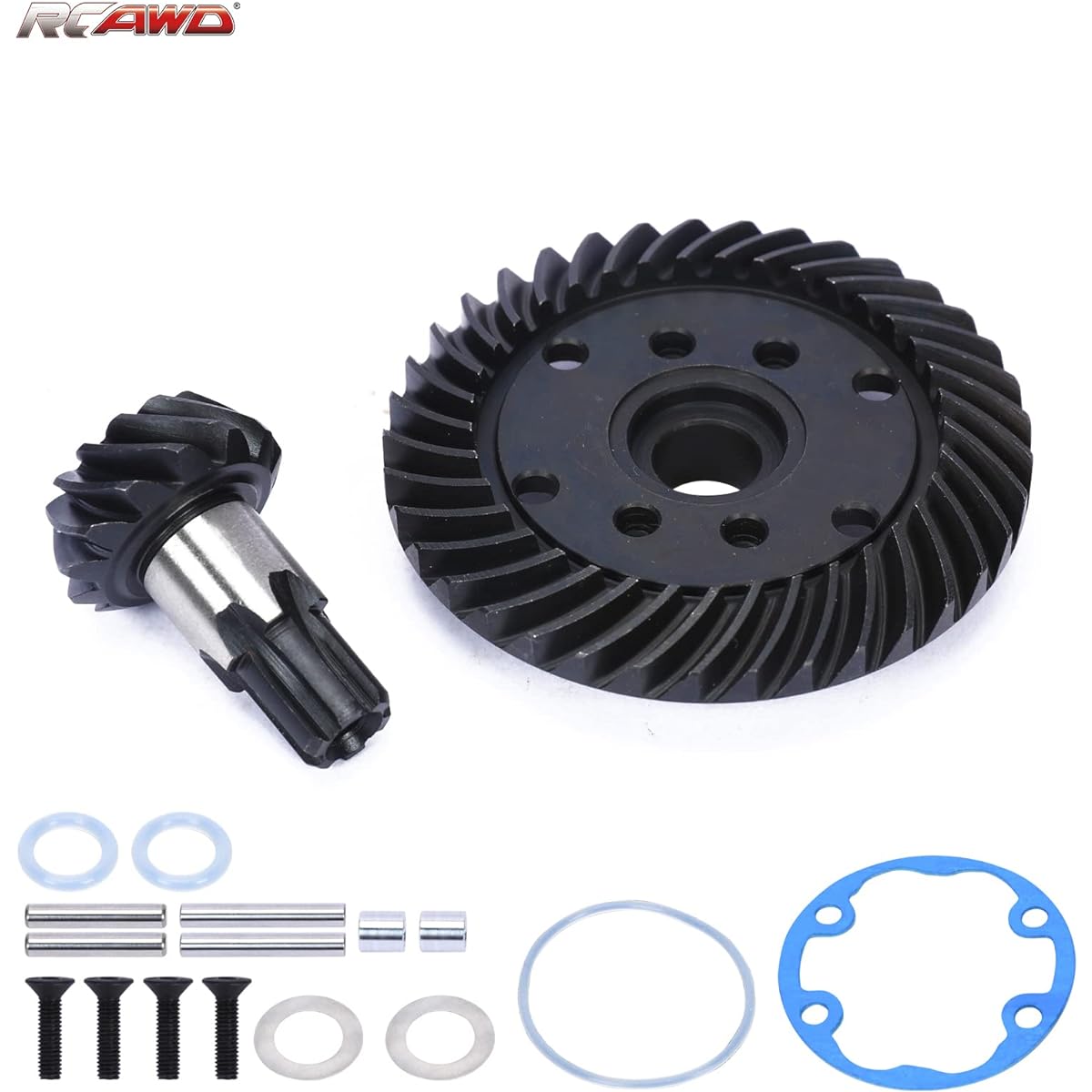 RCAWD 13T Input Gear & 37T Differential Gear Arrma 1/10 Big Rock Granite Senton 3S BLX Typhon Vorteks 3S BLX Upgrade Parts