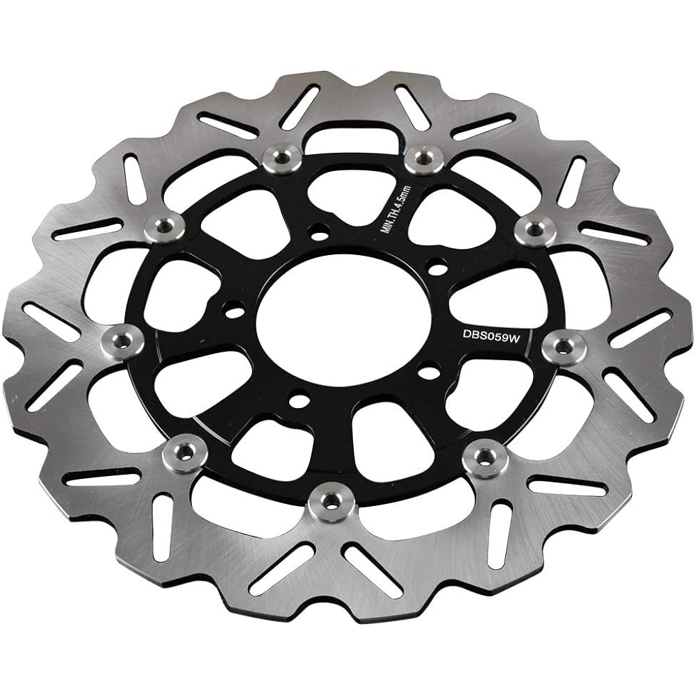 GZYF Motorcycle Brake Rotor Parts Front Brake Disc Rotor Stainless Steel Black Kawasaki ZX6R NINJA 636 2013-2016 / Z800 2013-2017 / Z1000 2014-2015 1 Pair