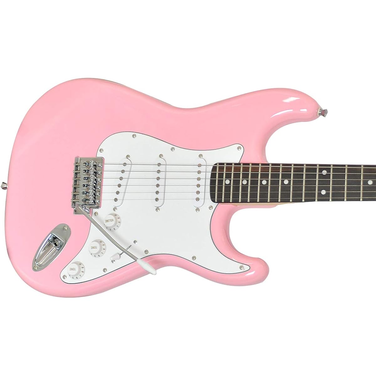 PLAYTECH Electric Guitar ST250 Rose Pink