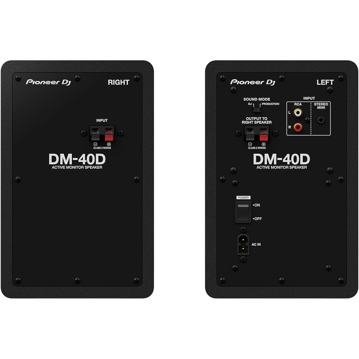 Pioneer DJ DM-40D 4-inch Desktop Active Monitor Speakers - Black