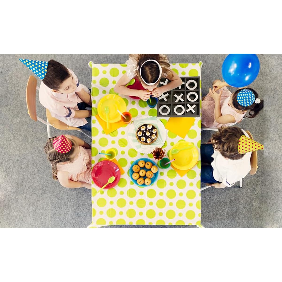 14" Large Elegant Premium Black Tic-Tac-Toe Board Game for Adults & Kids Wooden Puzzle Game Coffee Table Wood Decor & Games Nickel Sheathed Pieces