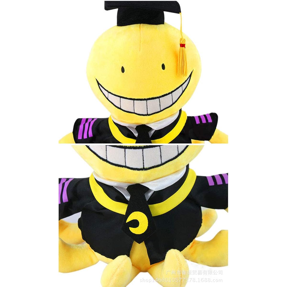 Anime Assassination Classroom Plush Soft Doll Tako Koro Sensei Plush Toy 11.8 Inch Yellow Korosensei S