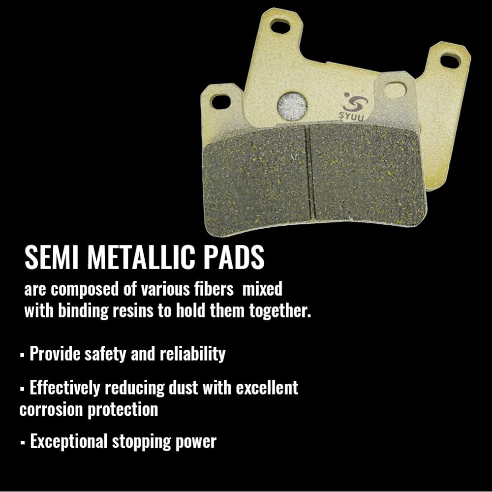 SYUU Motorcycle Replacement Front Rear Brake Pads Suzuki GSX 1300 R Hayabusa 2008 2009 2010 2011 2012 FA379F FA419R
