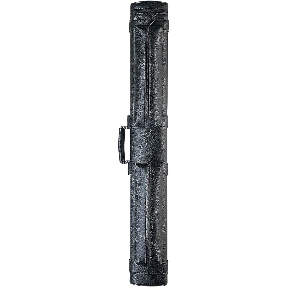 Pro Series LC22A Premium Black Leatherette Oval Pool Cue Case, Black