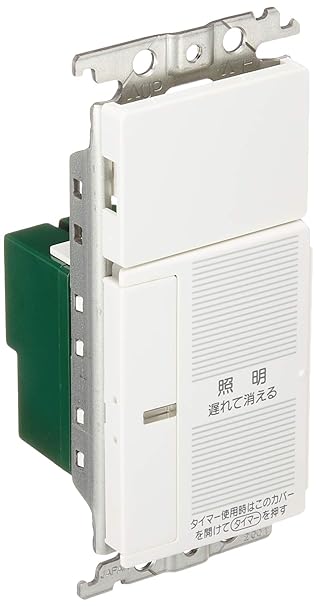 Panasonic Cosmo Series Wide 21 Open Timer 2-Wire Type with Delayed Turn Off/Answering Timer Function with Blank Chip White WTC5331WK