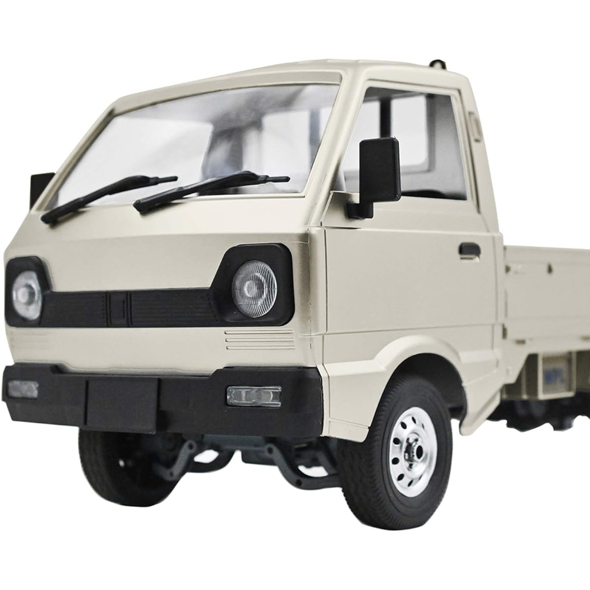kowaku RC Car for Kids Electric RC Car 1/10 RC Car D12 2WD 2.4GHz Wireless 4 Choices - Beige 3 Batteries