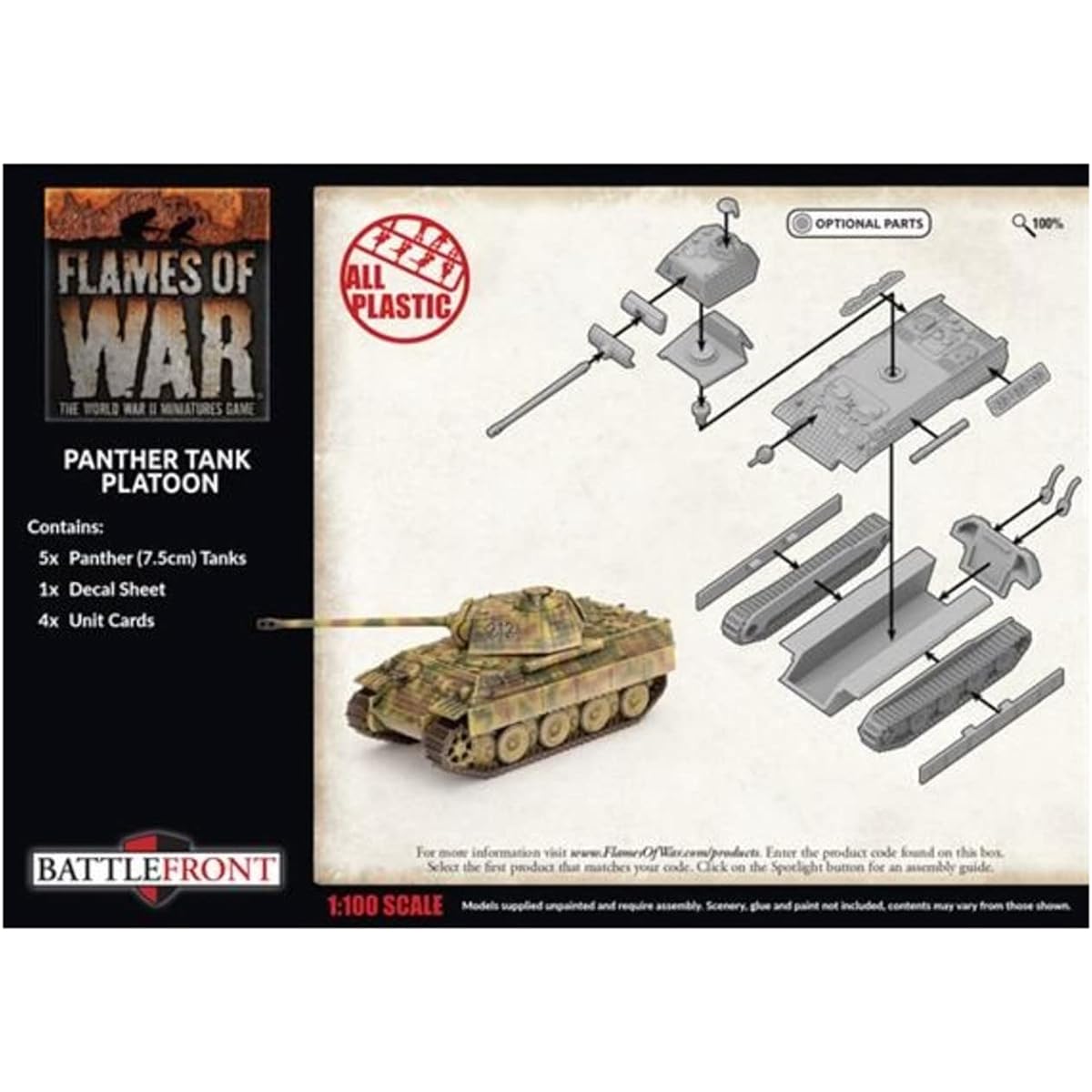 Flames of War Late War German Panther Tank Platoon
