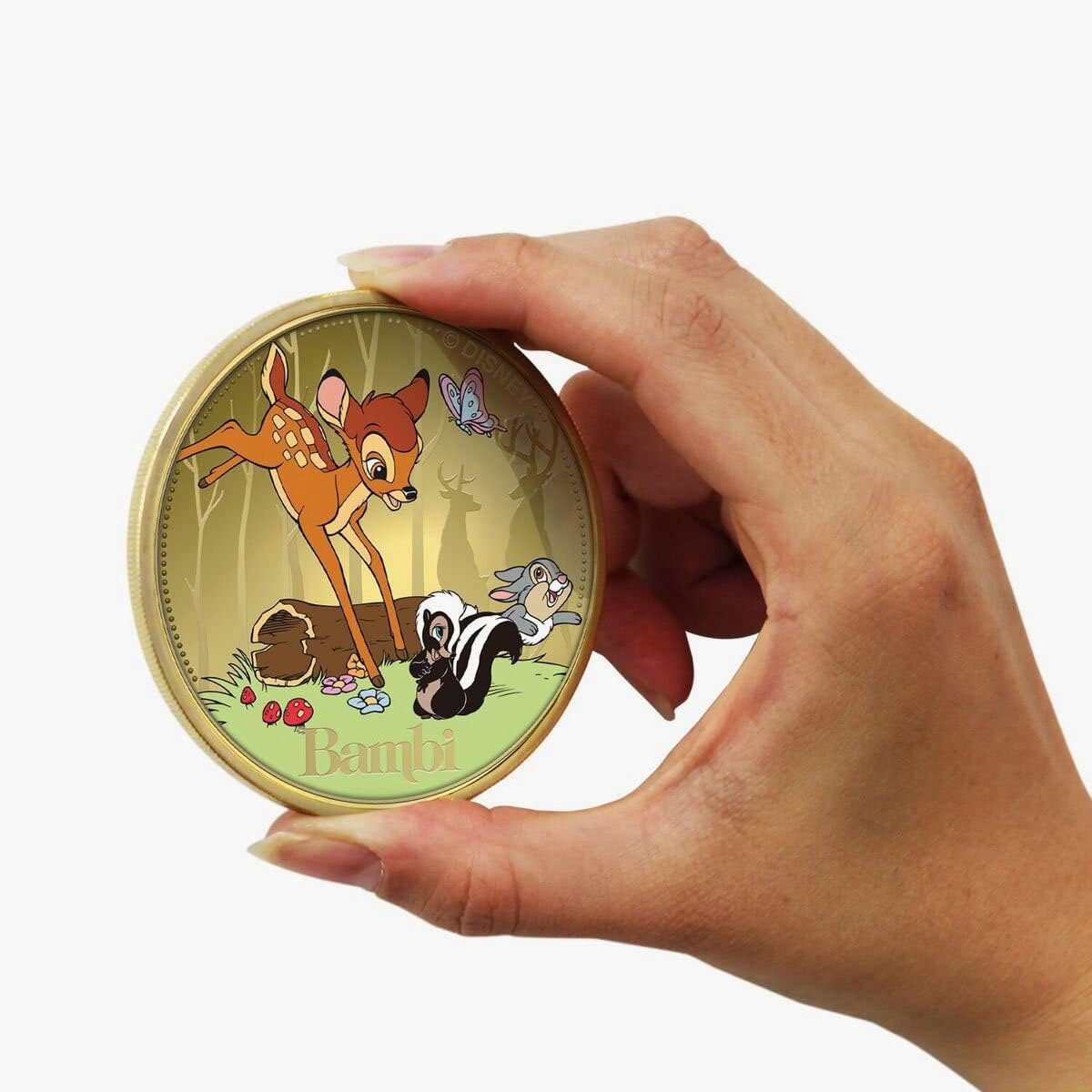 Bambi Disney Coin Collector's Limited Edition (499 Coins Released) - Official Disney Collector's Coin Leather Bound Disney Box Limited Edition with Certificate of Authenticity - Beautiful Disney Gift