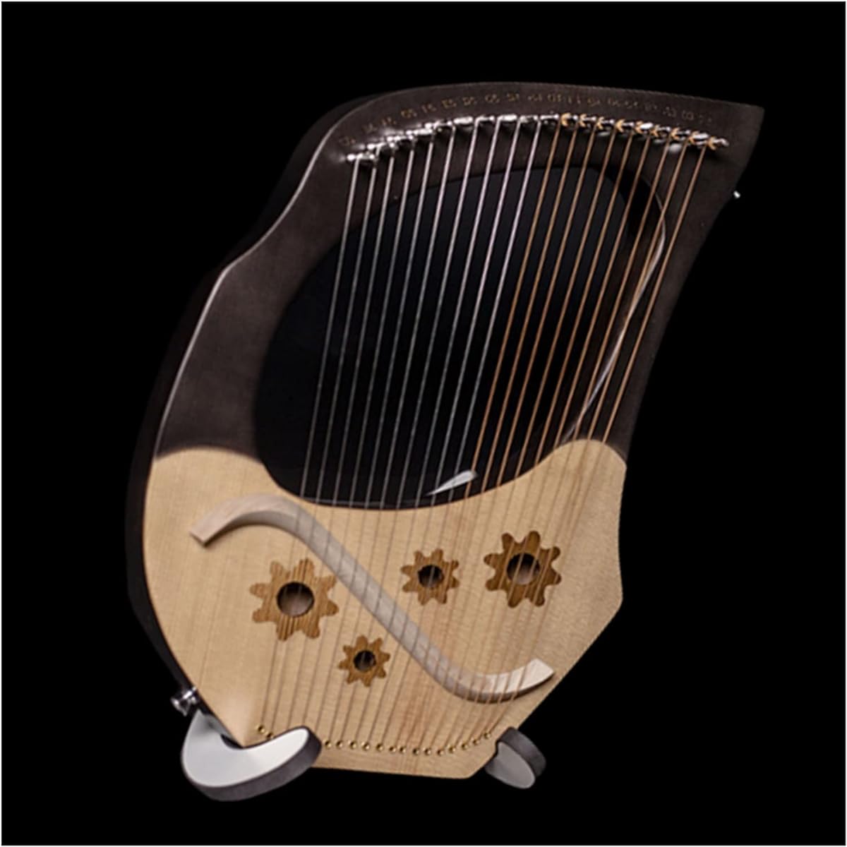 WowZza Harp 19 String Lyra 16 String Harp Beginner Instrument Lyra Beginner Harp/19 Strings 6