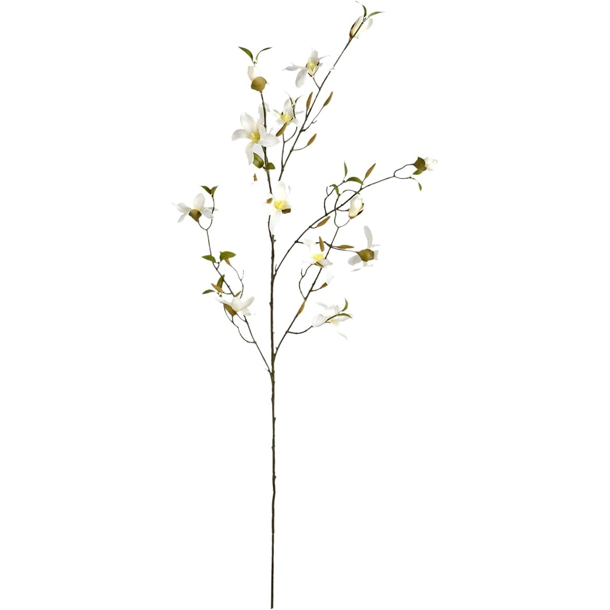 Vickerman 39" Magnolia Spray Everyday Floral Stem, White, 3 Piece