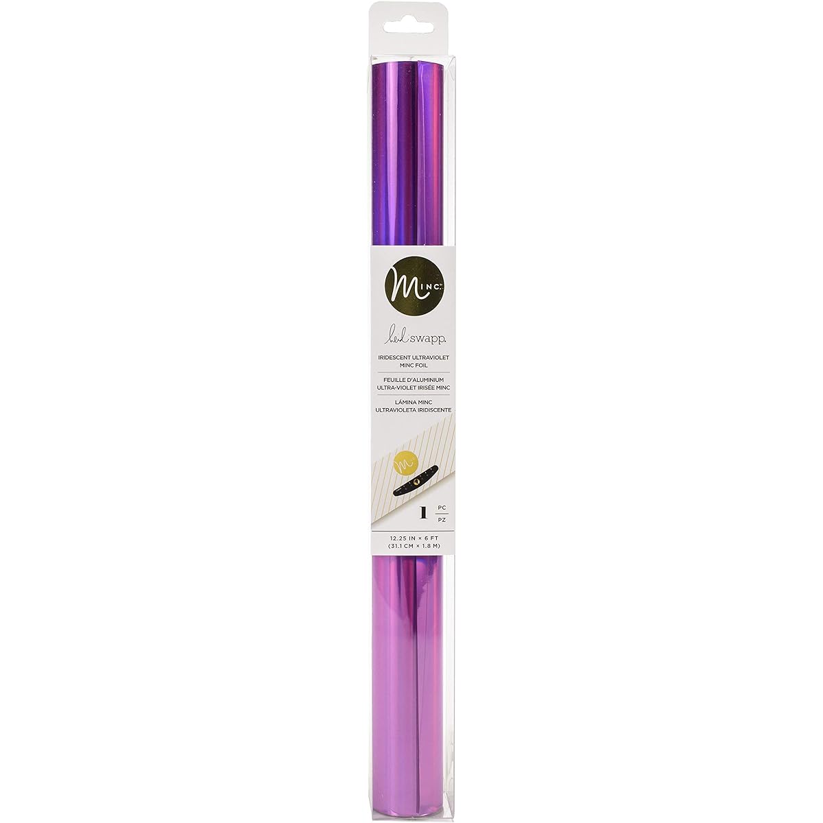 Heidi Swapp MINC REACTIVE FOIL12 ULTRAVIOLE USA: One Size Iridescent Ultraviolet 6 Foot Roll