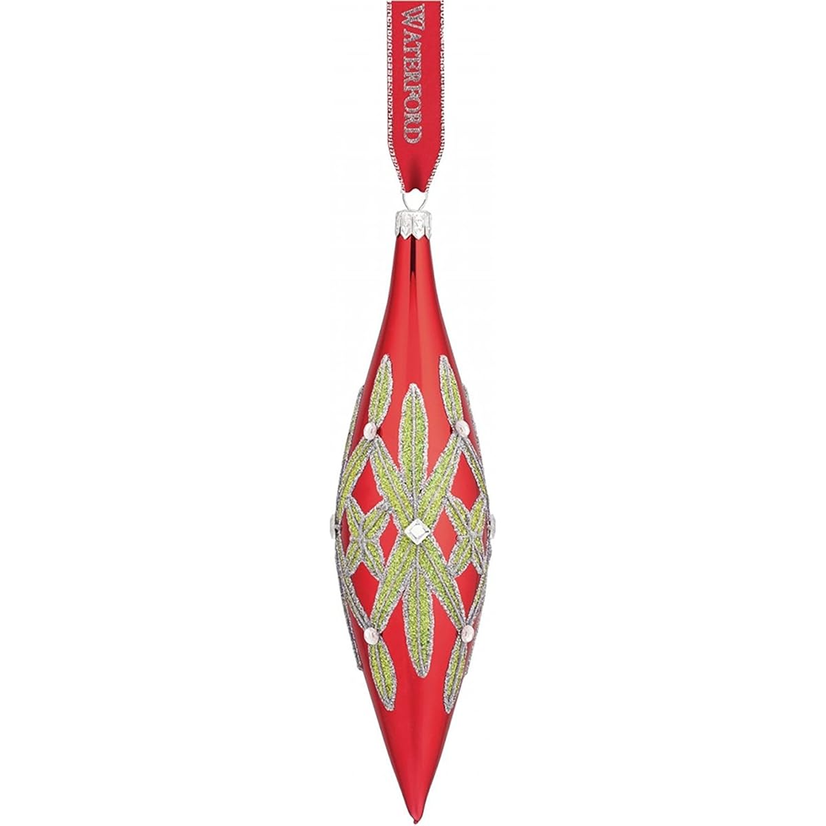 Waterford 2015 Holiday Heirlooms Nostalgic Lismore 3.5-in Red Spire Ornament
