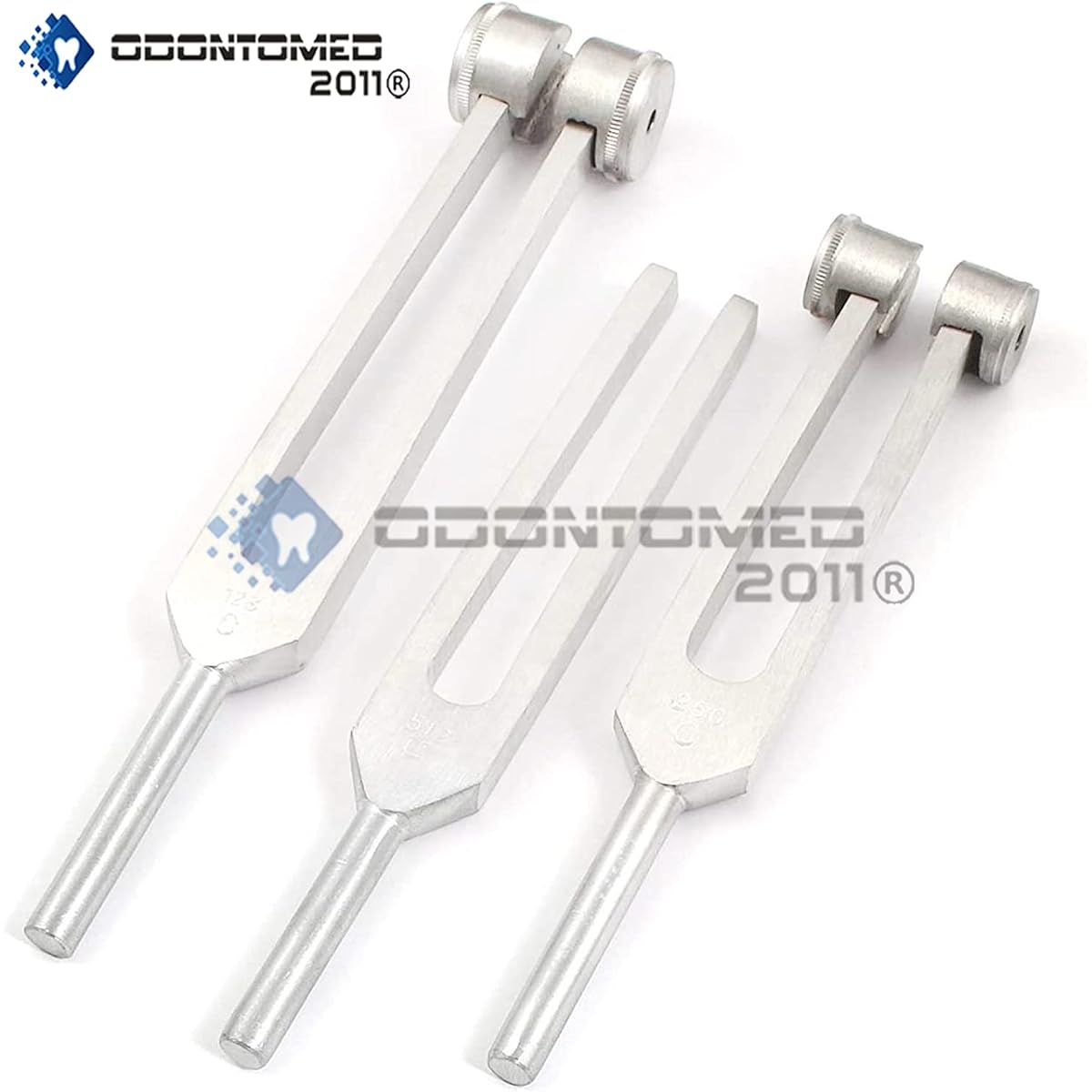 OdontoMed2011 Aluminum Sensory Tuning Fork Set of 3 C 128 256 512