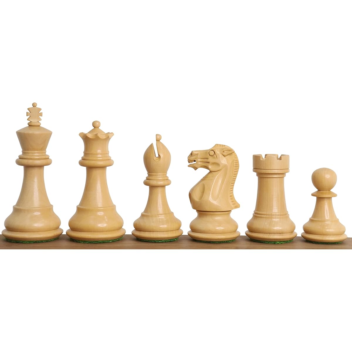 3" Professional Staunton Chess Pieces Only Set, Heavy Ebony and Boxwood