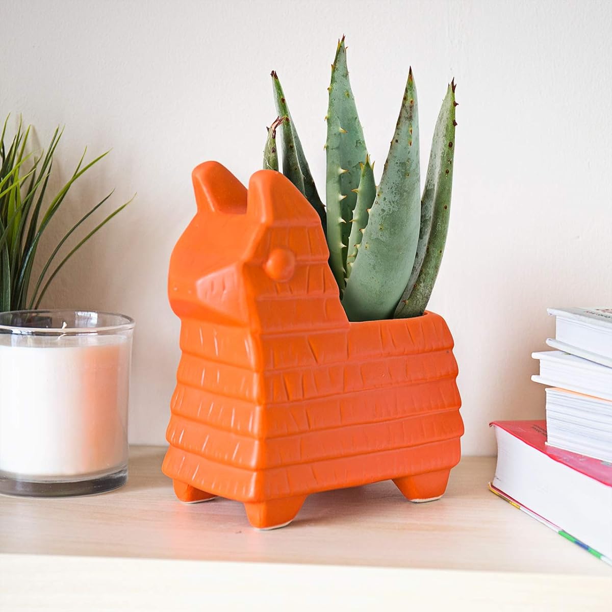 Gift Republic GR450105 Piñata Planter 21 x 21 x 11 cm Orange