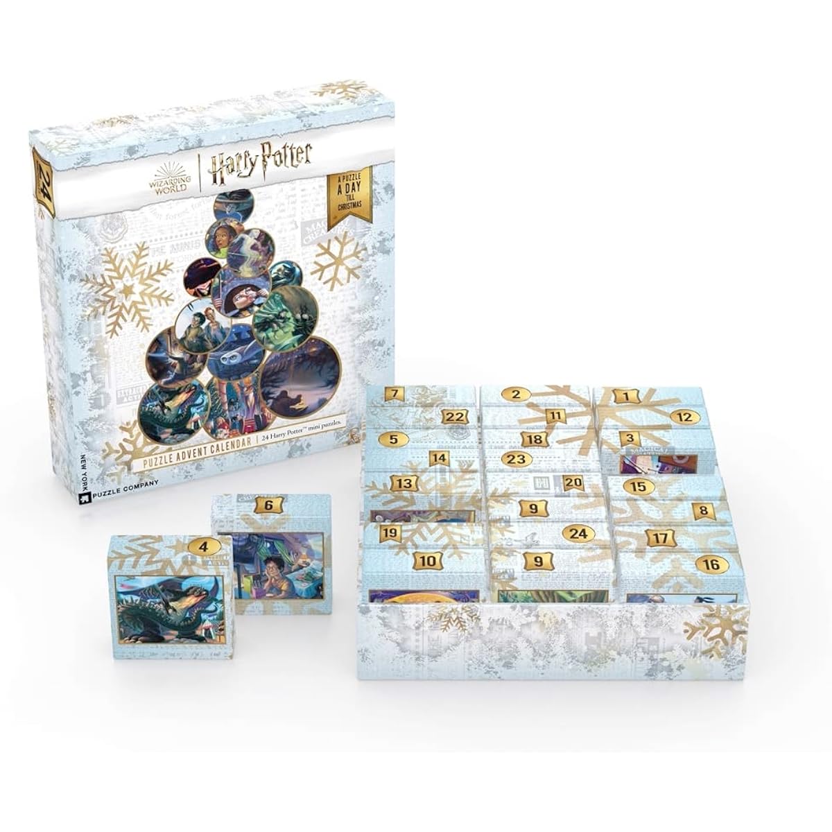 New York Puzzle Company Harry Potter Harry Potter Advent Calendar 24x 100 Piece Mini Puzzle