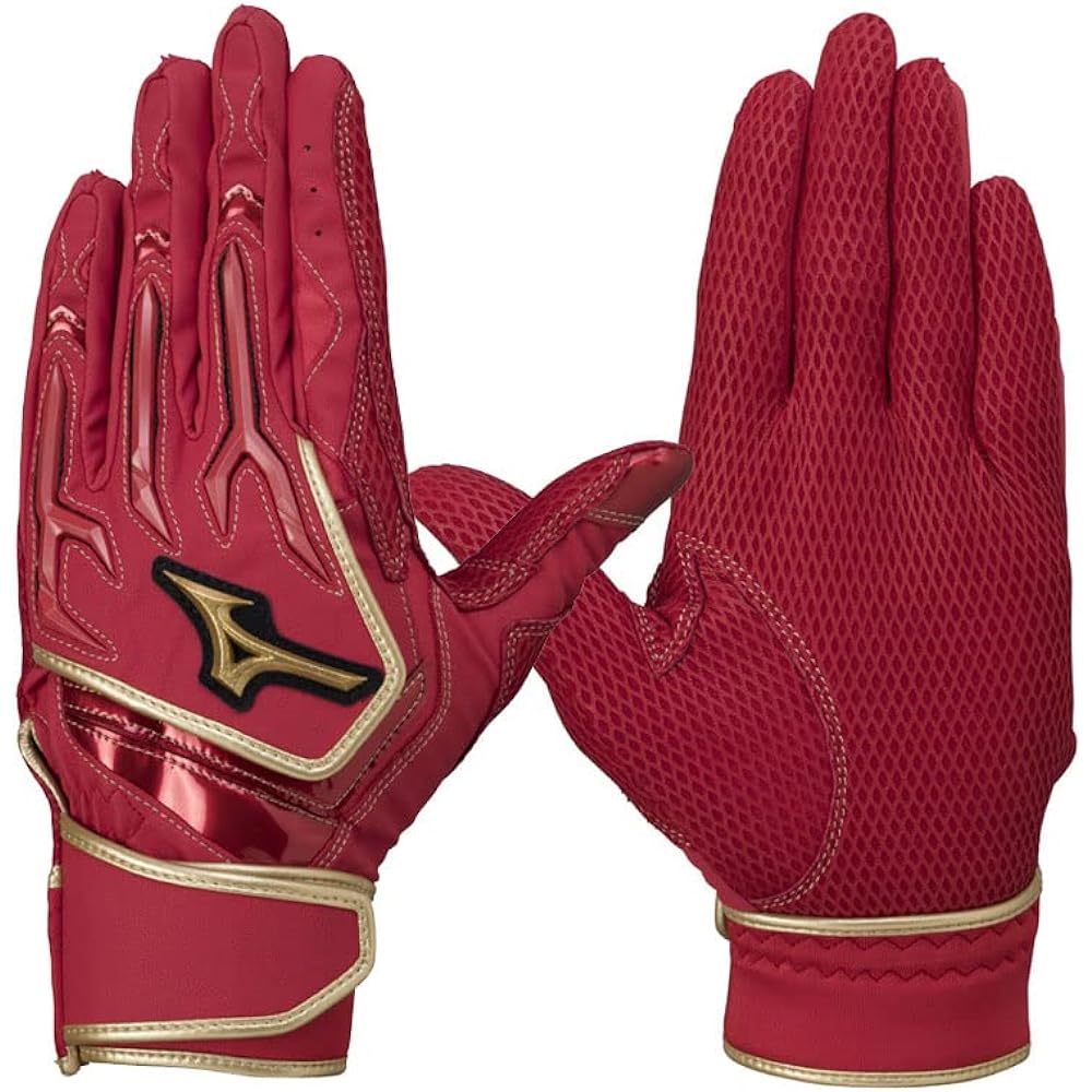 Mizuno MIZUNO Mizuno Pro Silicone Power Arc W Two-handed Baseball Gloves Batting Gloves 22AW(1EJEA813)