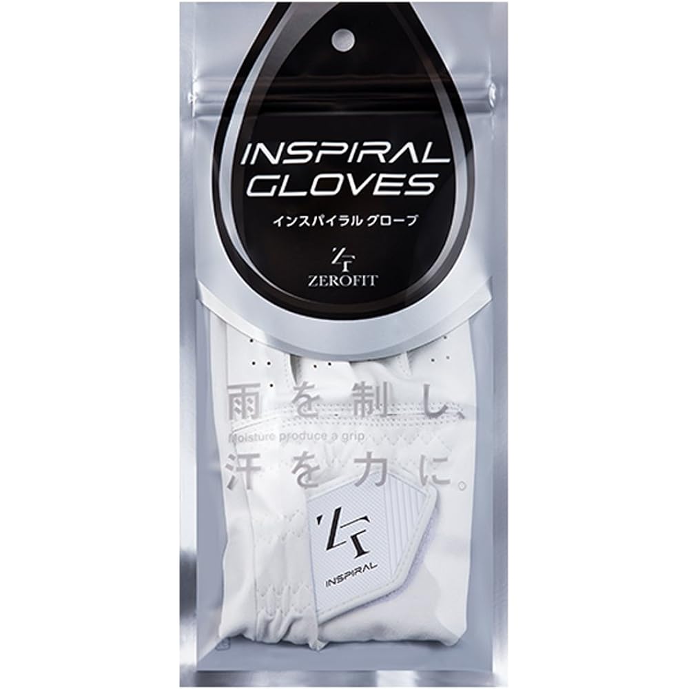 Zero 1000 Zero Fit Inspiral Golf Glove for Left Hand (Right-handed) White zerofit 23cmzfglove-left-23-white