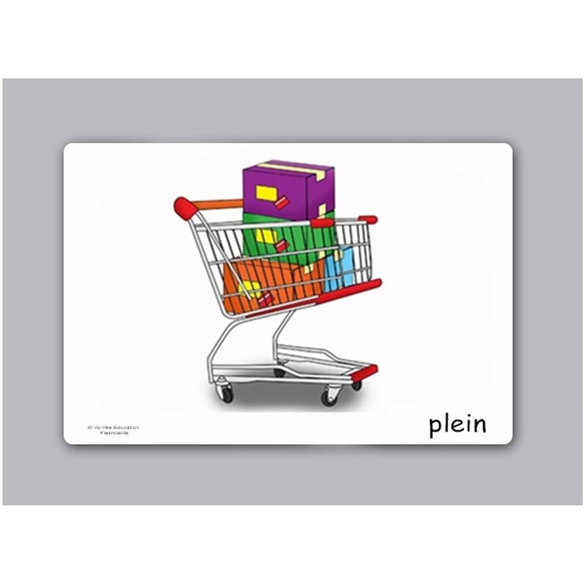 Adjective Flashcards in French Language - Set 2 - Flash Cards with Matching Bingo Game for Toddlers, Kids, Children and Adults - Size 4.13 x 5.83 in - DIN A6