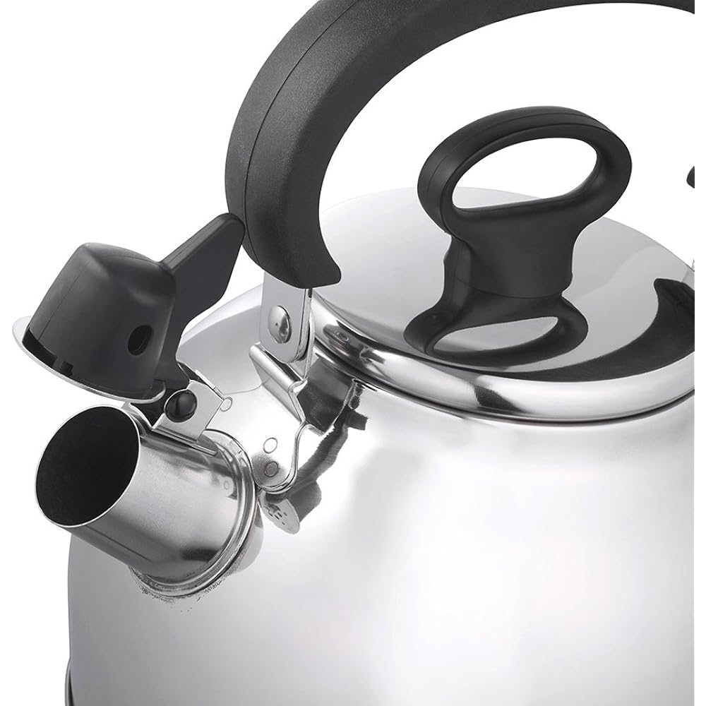 Cook Vessel FIKA Stainless Steel Harmonica Kettle 2.3L Black FIKASTH-23 BK