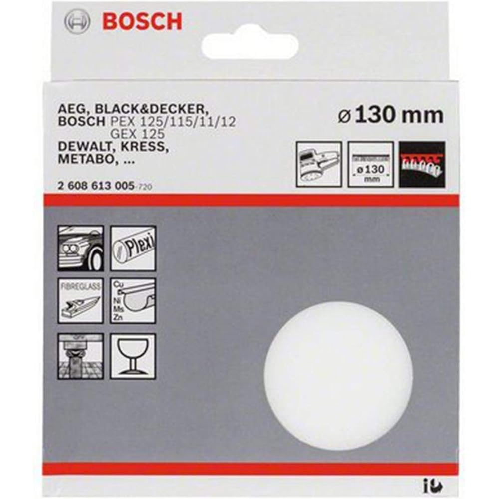 Bosch Professional (Bosch) Dust Suction Random Action Sander + Polishing Sponge Set GEX125-1AEJ2 Electric Sander Polishing Tool, Car Polishing, Polisher, Scale Removal, Mirror Polishing, Woodworking Grinding
