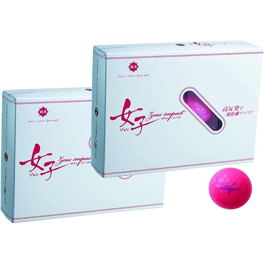 Kasco Golf Ball Zeusimpact Women's 2 Women's High Repulsion